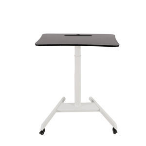 Q2, blanco, ergonómico, altura ajustable, neumático, elevador rodante, podio móvil para el hogar, oficina, portátil inteligente, carrito de escritorio, escritorio de pie - Product Image 3