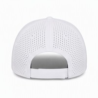 Casquette de baseball ajustable imperméable à 6 panneaux avec patch en cuir personnalisé de la marque T&L, style Techwear, pour la performance, vente en gros