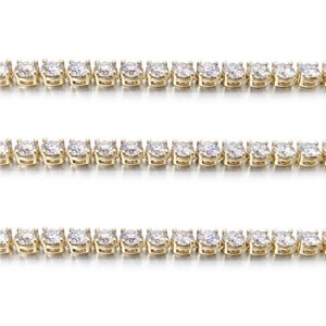18K Gold Plated Hiphop Jewelry Cubic Zirconia <b>Ice</b> <b>Out</b> Tennis <b>Chains</b> - Product Image 5