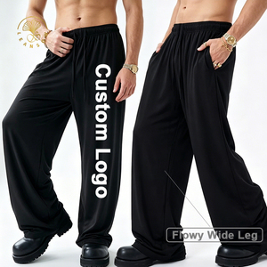 Pantaloni Jogger Unisex Estivi Personalizzati con Logo, Comodi e Casual, Gamba Dritta, Larghi e Oversize per <span class=keywords><strong>Uomo</strong></span> - Product Image 2