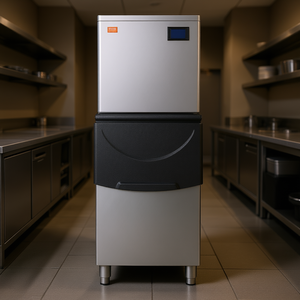 Équipement de réfrigération pour cuisine commerciale, machine à glaçons 450 LBS/24H, bac de stockage de 250 LBS, auto-nettoyante, commerciale - Product Image 2