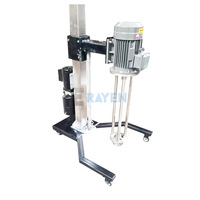 1100W industriel Mini taille manuel levage vente mélangeur de laboratoire électrique liquide peinture dispersant la Machine pour le mélange de crème de poudres solides