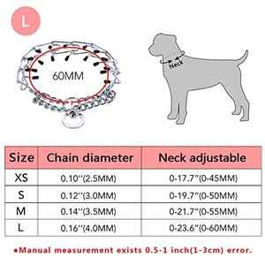 Kingtale de perro personalizado punta formación de Collar de cadena ajustable de acero pizca <span class=keywords><strong>para</strong></span> Choke Collar - Product Image 4