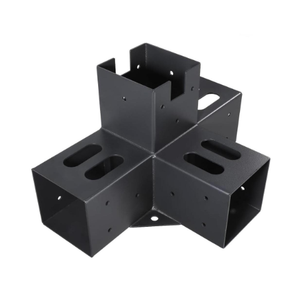 Pack de supports de pergola <span class=keywords><strong>pour</strong></span> poteaux en <span class=keywords><strong>bois</strong></span> 4x4, kit de pergola/gazebo robuste <span class=keywords><strong>pour</strong></span> cabane dans les arbres, véranda, abri de voiture - Product Image 2