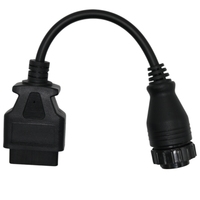 Cable adaptador de diagnóstico OBD2 de 14 pines, lector de códigos de error ECU, enlace de datos para equipos pesados, adecuado para Volvo