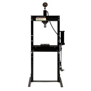 20T Hydraulic Shop Press Workshop Air Pneumatic Shop Press with Gauge and Foot Pedal