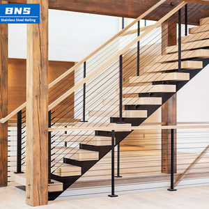 BNS haute qualité vente chaude câble en acier inoxydable câble métallique <span class=keywords><strong>garde</strong></span>-<span class=keywords><strong>corps</strong></span> attaches balustrades balcon <span class=keywords><strong>garde</strong></span>-<span class=keywords><strong>corps</strong></span> en acier inoxydable - Product Image 5