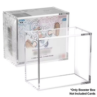 Boîte de protection en acrylique personnalisée pour booster box One Piece TCG, avec couvercles magnétiques, série haut de gamme.