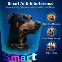 Intelligentes KI-Hundehalsband mit Farbdisplay Ultraschall-Hundebellkontrolle Anti-Bell-Halsband