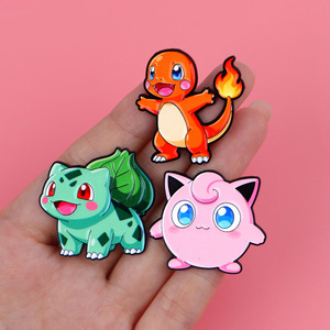 Broche de metal esmaltado de Pokémon Eevee de dibujos animados, lindo, personalizado, para regalo, souvenir, pin de solapa para ropa, venta al por mayor - Product Image 2