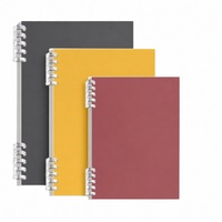 Carnet à spirales A4, reliure à colle froide, couverture jaune, pages vierges, cadeau d'affaires personnalisé