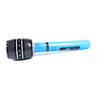 Classique conçu Logo personnalisé PVC publicité gonflable guitares et microphones jouets pour Instruments de musique enfants décoration de fête
