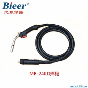 MB-24KD Welding Torch 4M CO2 Gas Shielded Cable Air Cooled Single Switch European Interface - Product Image 2