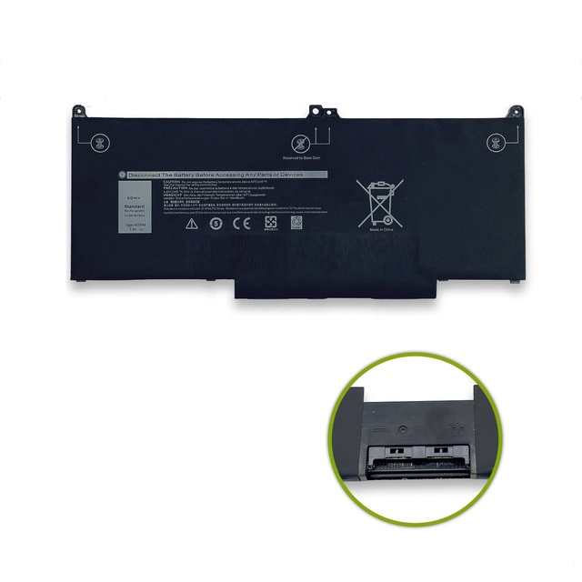 Full Capacity 60Wh MXV9V Battery for Dell Latitude 7300 7400 5300 5310 2-in-1 7.6V 4-Cell Laptop Replacement Battery