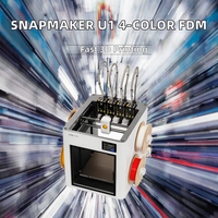 Imprimante 3D automatique haute vitesse Snapmaker U1, multicolore, grande taille d'impression, quatre extrudeurs, nivellement automatique, USB, nouvelle, garantie 1 an, PLA FDM