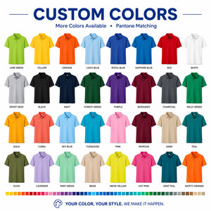 Polo de performance pour homme avec logo personnalisé, 200 g, 100 % polyester, séchage rapide, respirant, pour équipe de golf, vente en gros, S-4XL, bleu clair - Product Image 3