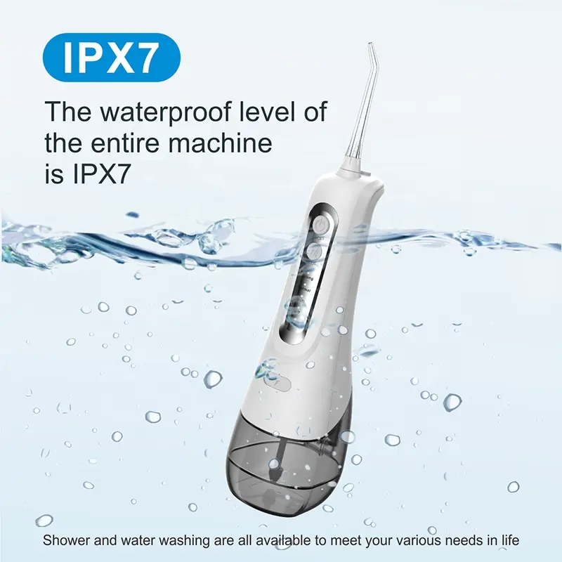 Portable Electric Water Flosser 360 Rotation Oral Cleaner Calculus Removal Teeth Cleaning Irrigator Less Bad Breath