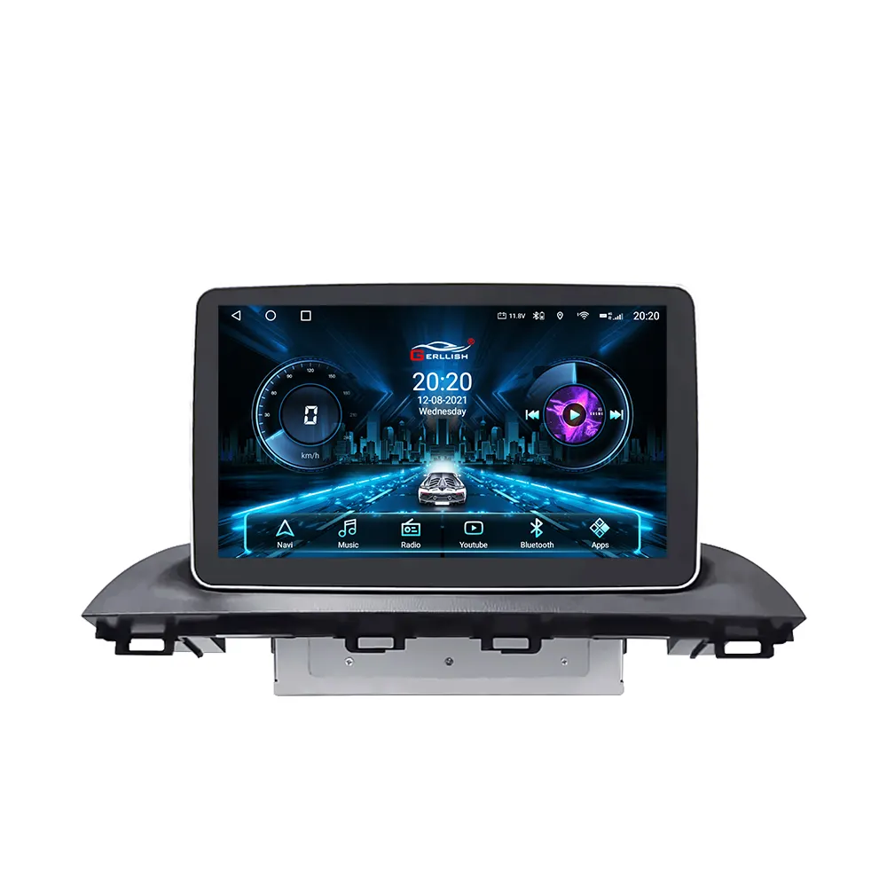 Tela de toque completa de 9 polegadas, multimídia android dvd player para mazda 3 axela rádio de carro estéreo navegação gps