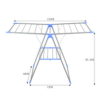 Séchoir à linge pliable portable de bonne qualité pour intérieur et extérieur, support de séchage pour vêtements et manteaux