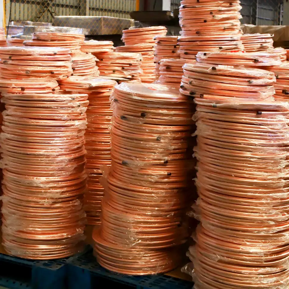 Tubos de bobina de cobre de alta qualidade, ar condicionado, tubo de cobre para a refrigeração