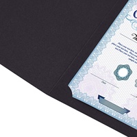 Titulaire de certificat de graduation d'approvisionnement d'usine dossier de présentation de papier de taille personnalisée avec Logo personnalisé