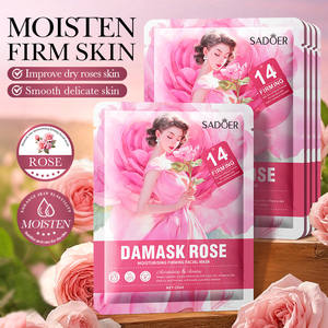 Mascarilla Facial Hidratante y Reafirmante de Rosa Damascena SADOER 25ml, Reparadora, Nutritiva, Mejora la Piel Rugosa y Seca del Rostro - Product Image 1
