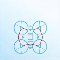 Châssis de drone de course FPV 65 mm II, structure de quadricoptère sans balais