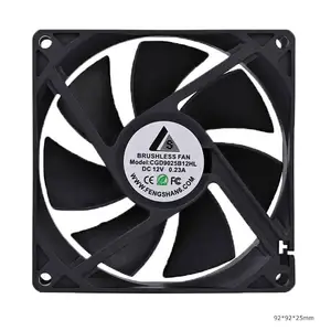 9225 Exhaust Ventilation Fans 92x92x25mm 12v 24v 48v 2-Pin Brushless Fan 90mm DC Axial Flow Cooling Fan