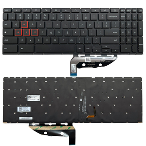 US English Backlight แป้นพิมพ์แล็ปท็อปสำหรับ <span class=keywords><strong>ASUS</strong></span> <span class=keywords><strong>Chromebook</strong></span> <span class=keywords><strong>Flip</strong></span> CM5 <span class=keywords><strong>CM5500</strong></span> CM5500FDA 0KN1-CD2US12 แป้นพิมพ์ใหม่ WASD สีส้มขอบ - Product Image 1