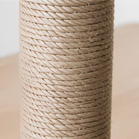 Tour d'escalade de luxe pour chat en bois et sisal, griffoir d'intérieur multi-niveaux, maison de repos, hamac doux, centre d'activités, carton