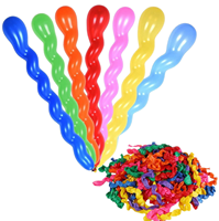Ballons en latex longs et colorés en spirale torsadée pour Halloween, Noël, Pâques, mariages, anniversaires, fêtes, baby showers, décorations