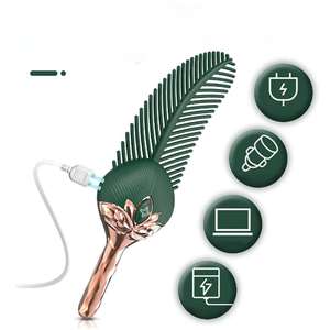 羽毛チックラーバイブレーター初心者のためのかわいいシリコーン振動フリッカーセックスおもちゃ - Product Image 2