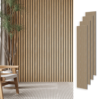 Akupanel acoustique en MDF 3D de style moderne, finition placage de chêne fumé naturel, panneau mural en bois pour salon, studio, design graphique