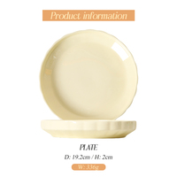 Nouvelles Assiettes de Restaurant en Porcelaine Fine, Vente en Gros, Assiettes de Dîner en Porcelaine Embossée pour Fêtes