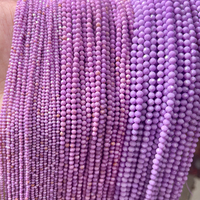 2/3/4mm pierre naturelle cristaux à facettes améthystes Quartz rose Jades pierres précieuses perles entretoises rondes pour la fabrication de bijoux bracelet à bricoler soi-même