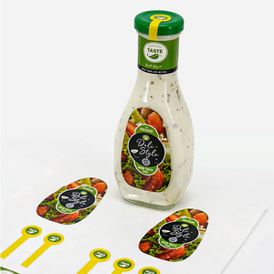 Customized Vinyl Label Gloss Lamination for Salad Dressing Spice Bottle Label on Roll - Product Image 3