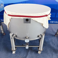 Fermenteur ouvert 200L pour la fabrication de Kombucha, système de brassage de Kombucha, thé, Scoby et sucre, système de Kombucha en acier inoxydable SUS304, réservoir à poignée