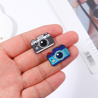 Bros kamera kartun Enamel Pin kerah 90 fotografi pemandangan perjalanan foto katak kamera antik lencana perhiasan hadiah untuk teman