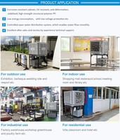 OUBER 18000m 3/h mobile refroidisseur d'air bonne qualité série combinaison le support air climatizer