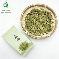 Thé Long Jing biologique certifié UE USDA, qualité A, feuilles en vrac Dragon Well, arôme châtaigne, pour le bien-être, vente en gros, OEM disponible