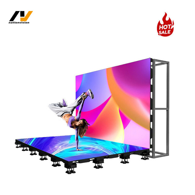 P3.9 P4.8 Interactive 3D Led Dance Floor Display Screen for Wedding Stage Club Party Subway Branding