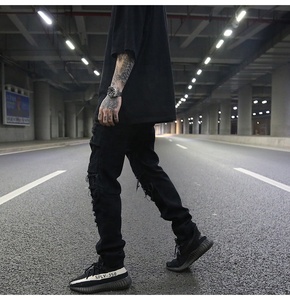 OEM nuovo stile strappato stile Pent Stock Dropshipping da <span class=keywords><strong>uomo</strong></span> strappato <span class=keywords><strong>Jeans</strong></span> <span class=keywords><strong>Skinny</strong></span> <span class=keywords><strong>neri</strong></span> - Product Image 3