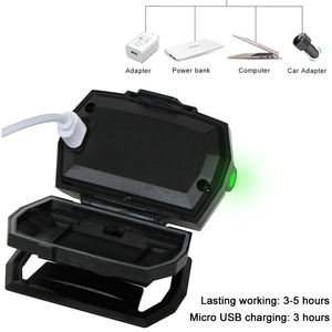 Công suất cao 450 lumen USB có thể sạc lại cảm biến Đèn pha trắng ánh sáng màu đỏ dẫn đầu cảm ứng ánh sáng cho xe đạp Lithium Ion - Product Image 4