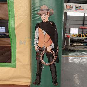 Castillo Inflable con Diseño de Cactus Vaquero del Oeste para Niños, Alquiler de Equipos para Fiestas de Cumpleaños, Expo de Marzo - Product Image 4