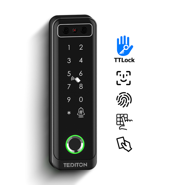 Smart Waterproof Touch Screen Keypad TTlock Wifi Face Recognition Fingerprint Door Biometric Access Control System Products