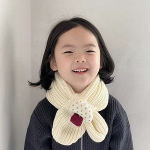 Bufanda de punto jacquard para niños, diseño de hongos pequeños, de hilo reciclado, para otoño e invierno, cálida, para bebés, niños y niñas, color personalizable, a cuadros - Product Image 1