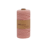 Fil de macramé torsadé en gros, cordon de macramé, 3 mm, 3 brins, torsadé, coton doux, corde