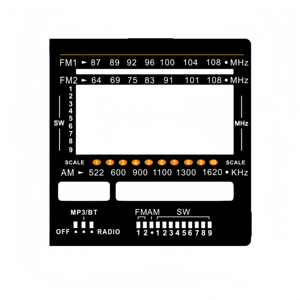 Panneau frontal en acrylique de conception OEM XAT, écran PMMA imprimé, étiquette adhésive, superposition en plastique - Product Image 2