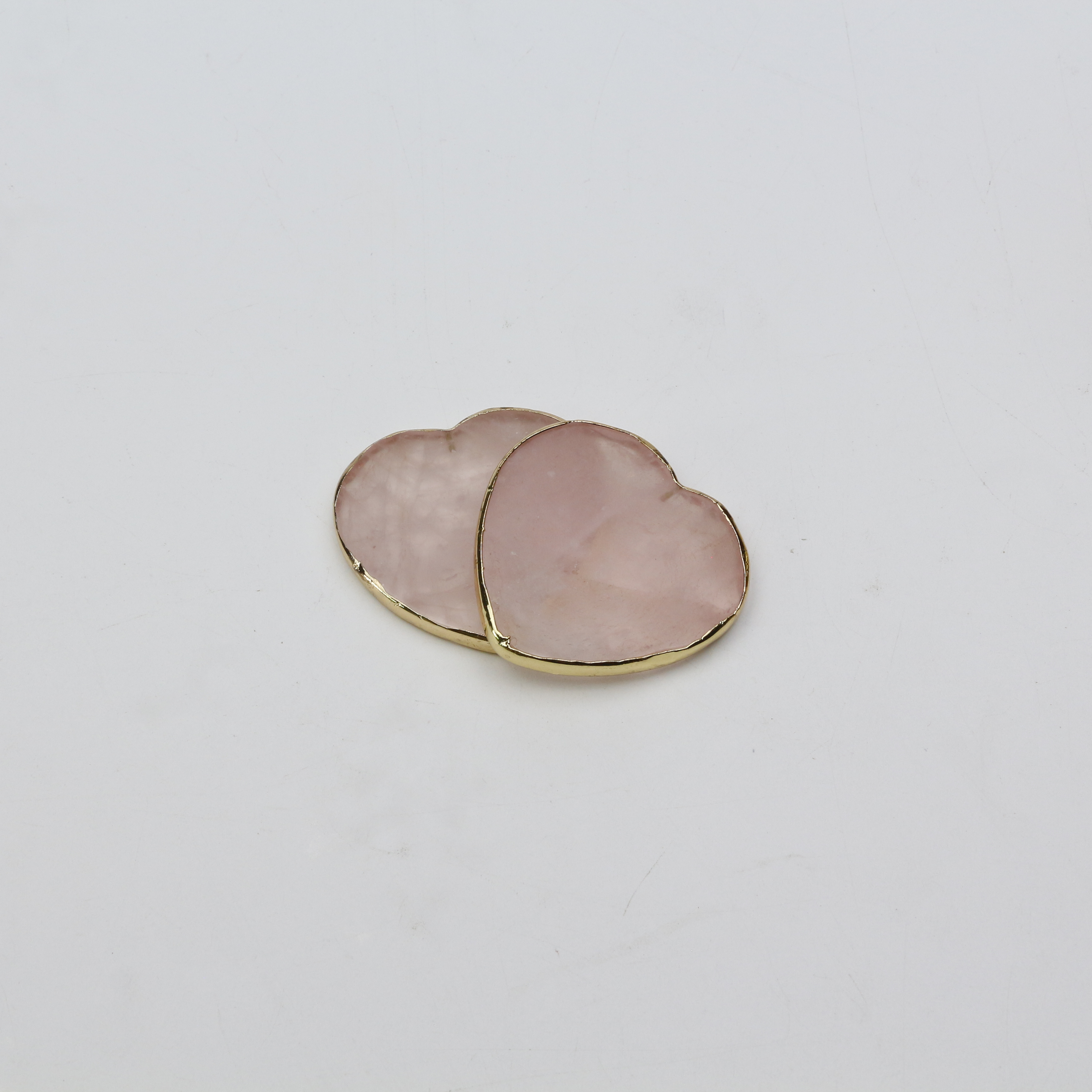 B7# Coeur en quartz rose