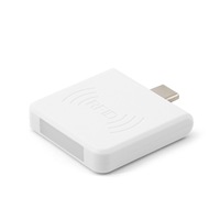 Lector RFID Micro-USB Portátil de Material ABS con Distancia de Lectura de 3-5cm para Teléfono Móvil, ISO 14443A de 13.56MHz, Venta al Por Mayor